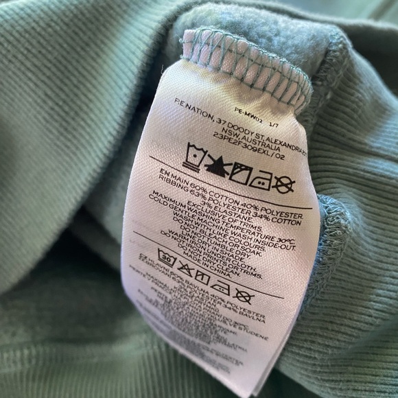 P.E NATION x Berry Trellis Grem Pullover Sweatshirt Heavyweight Casual Relaxed - Picture 9 of 9